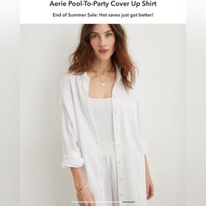 Aerie Pool to party Cover Up shirt